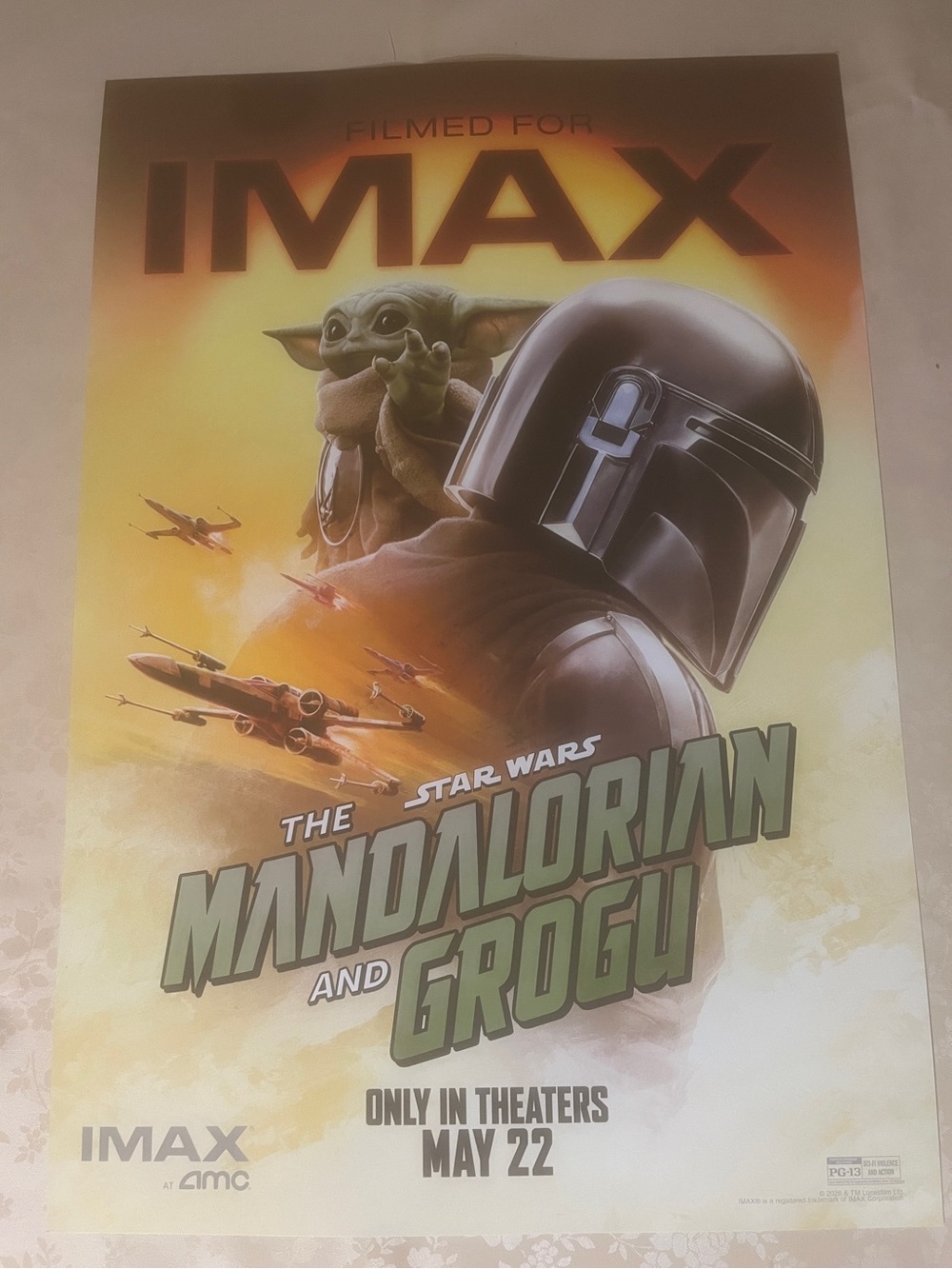 Mandalorian & Grogu Star Wars BUNDLE Movie Posters, Button, Stand, Cards - Picture 9 of 15